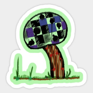 Mushroom by orchid Sticker